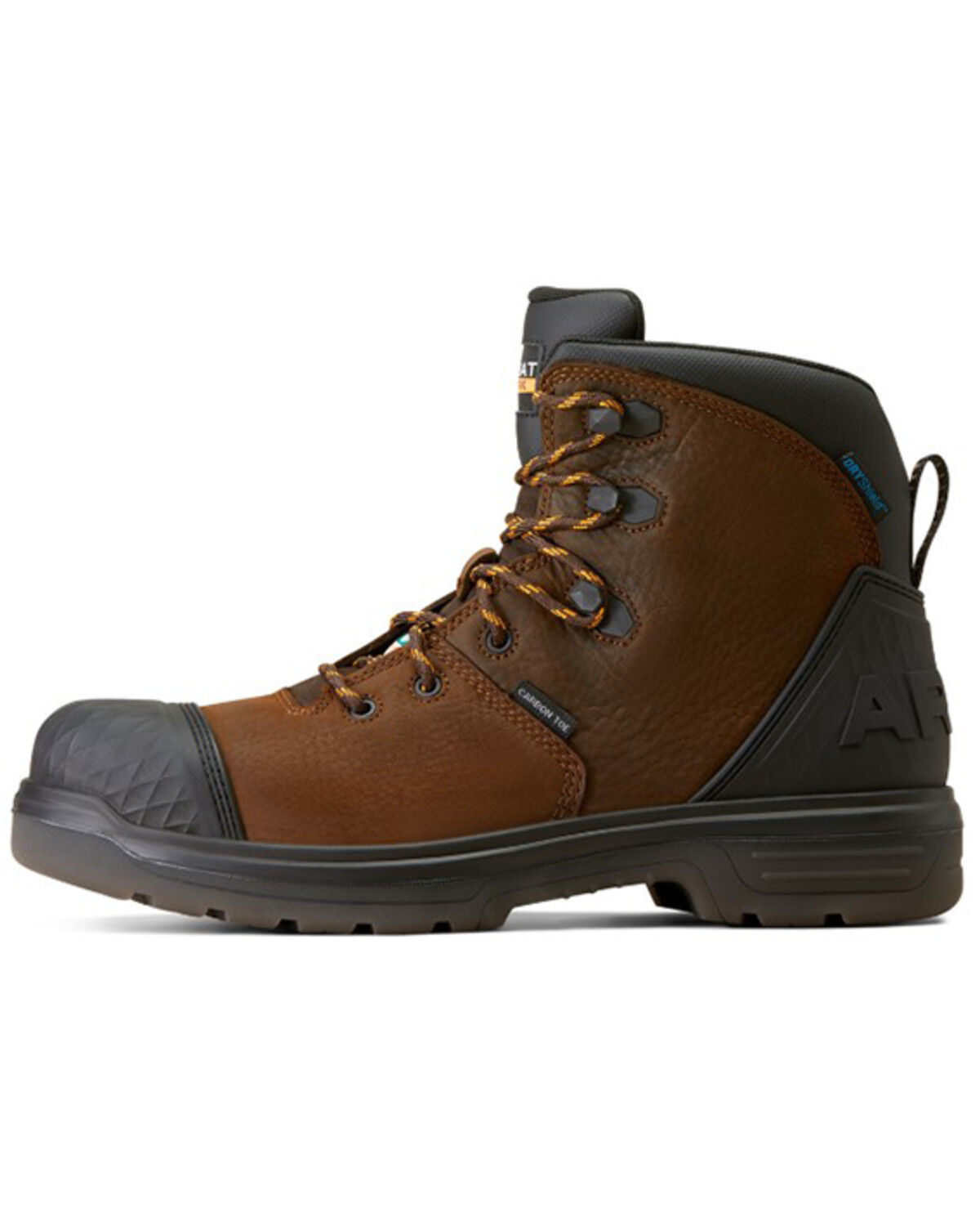 Image #2 - Ariat Men's Turbo Outlaw 6" CSA Waterproof Work Boots - Composite Toe, Brown, hi-res