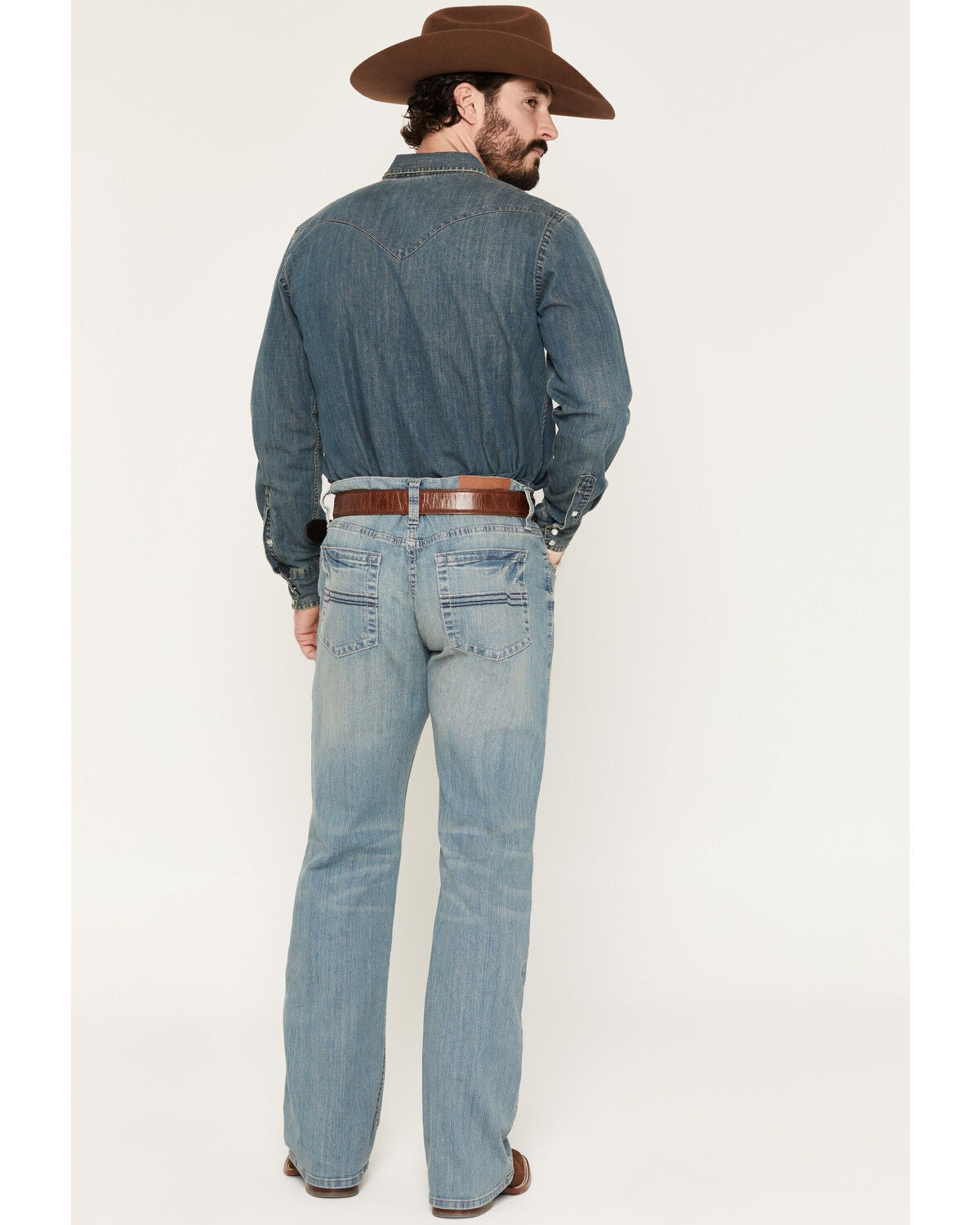 Image #3 - Cody James Men's Hamshackle Wash Duke Relaxed Bootcut Stretch Denim Jeans, Blue, hi-res