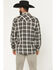 Image #4 - Moonshine Spirit&reg; Men's Viper Dobby Plaid Print Long Sleeve Snap Western Shirt, Black, hi-res
