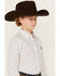 Image #2 - Ariat Boys' Parker Cactus Print Long Sleeve Button-Down Western Shirt , White, hi-res