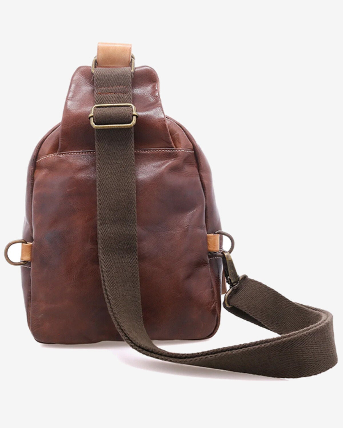 Image #2 - Bed Stu Women's Beau Sling Backpack, Dark Brown, hi-res