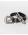 Image #3 - Shyanne Women's Floral Bling Belt, Black, hi-res