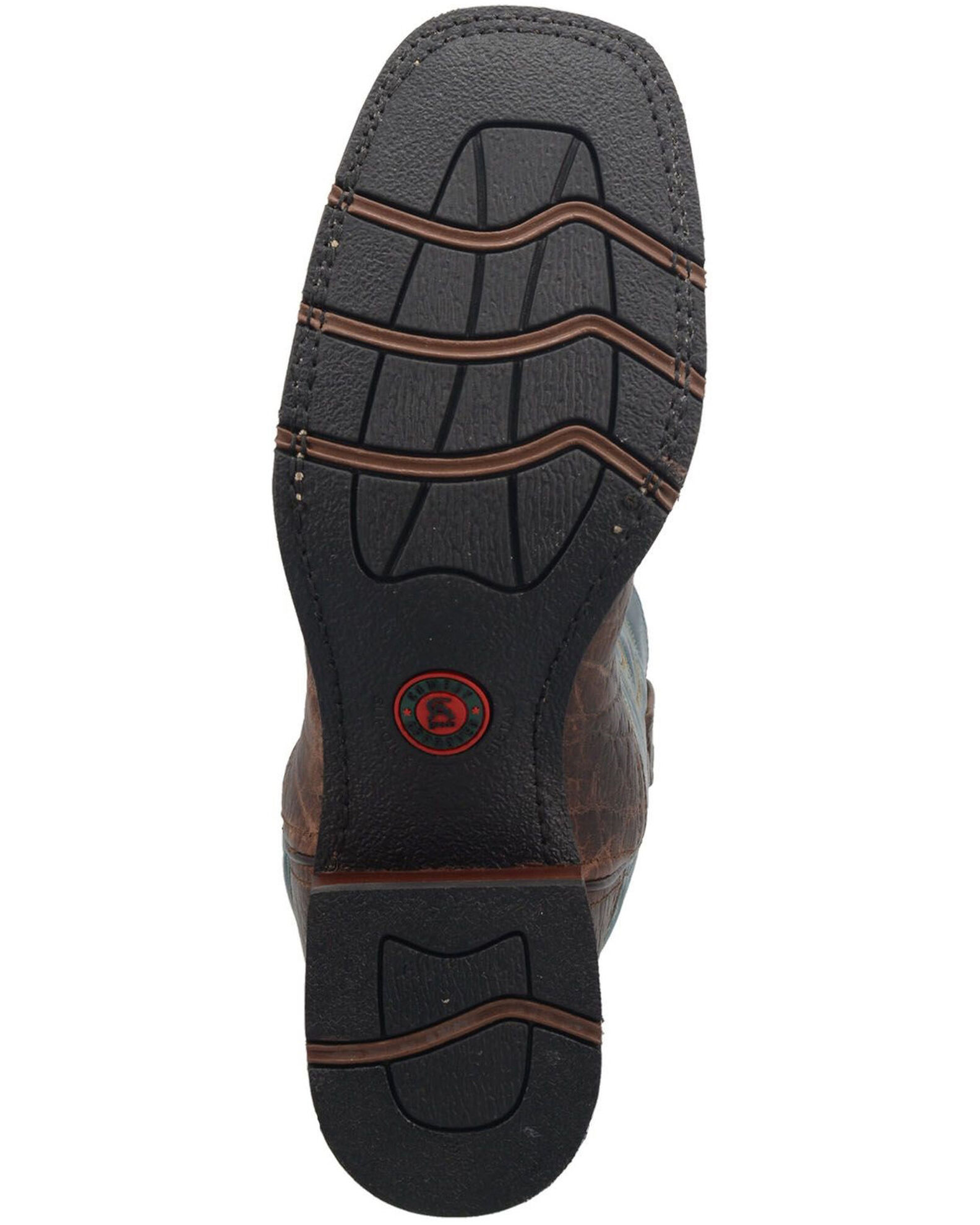 Image #7 - Laredo Men's Bisbee Western Boots - Broad Square Toe, Brown, hi-res