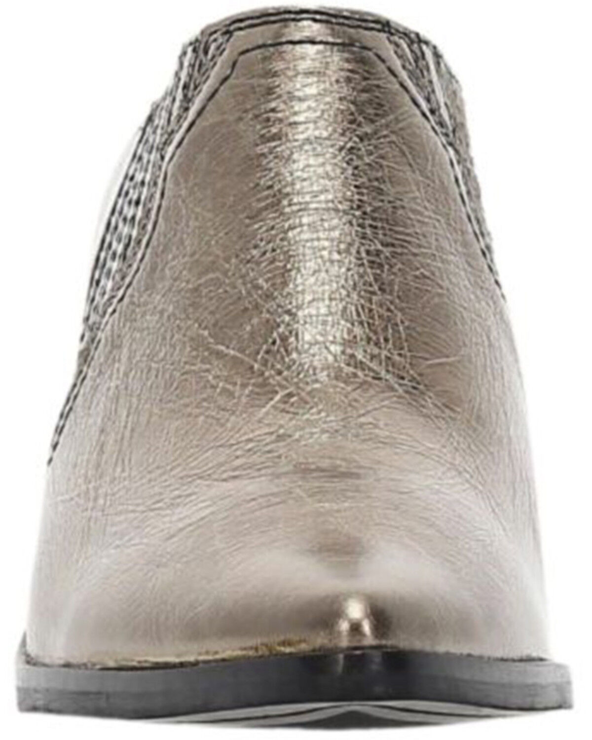 Image #4 - Frye Women's Sara Metallic Western Mules - Round Toe, Bronze, hi-res