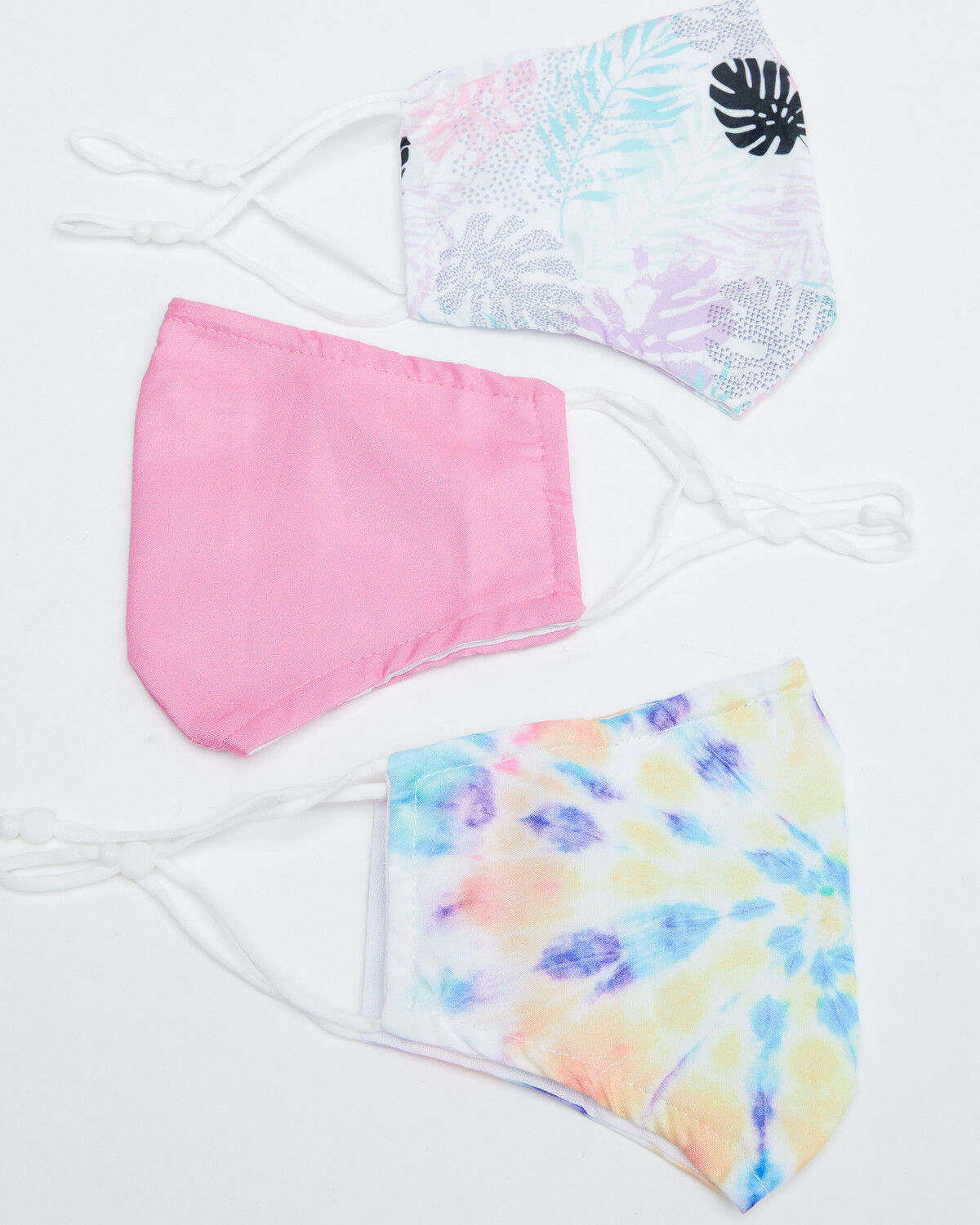 Image #1 - Prime Time Women's Pink Tie-Dye Face Masks, Pink, hi-res