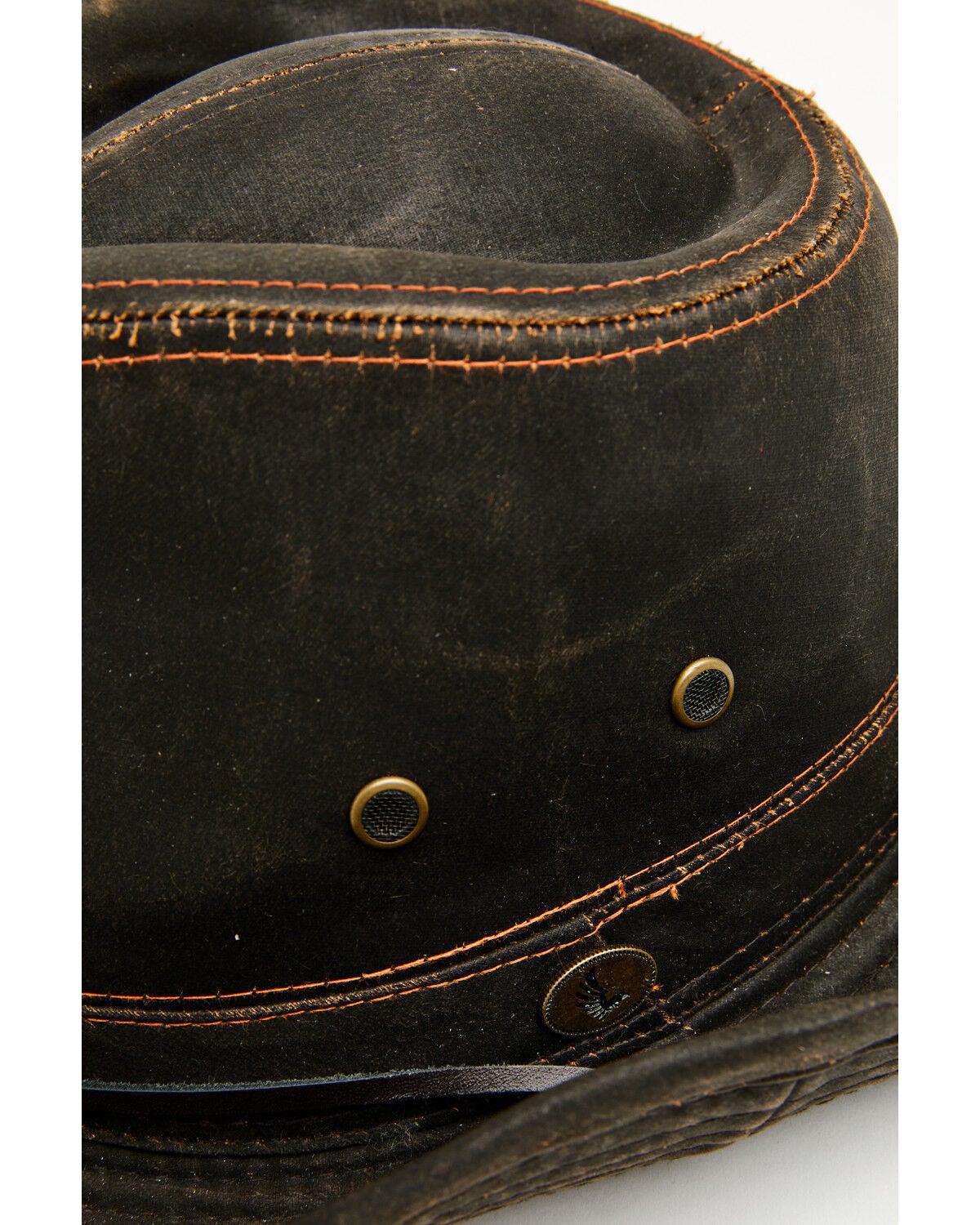 Image #2 - Cody James Men's Weathered Cotton Work Sun Hat, Brown, hi-res