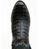 Image #6 - El Dorado Men's Exotic Caiman Western Boots - Round Toe, Black, hi-res