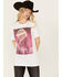 Image #1 - Gina Tees Women's Parton The Sass Short Sleeve Graphic Tee, White, hi-res