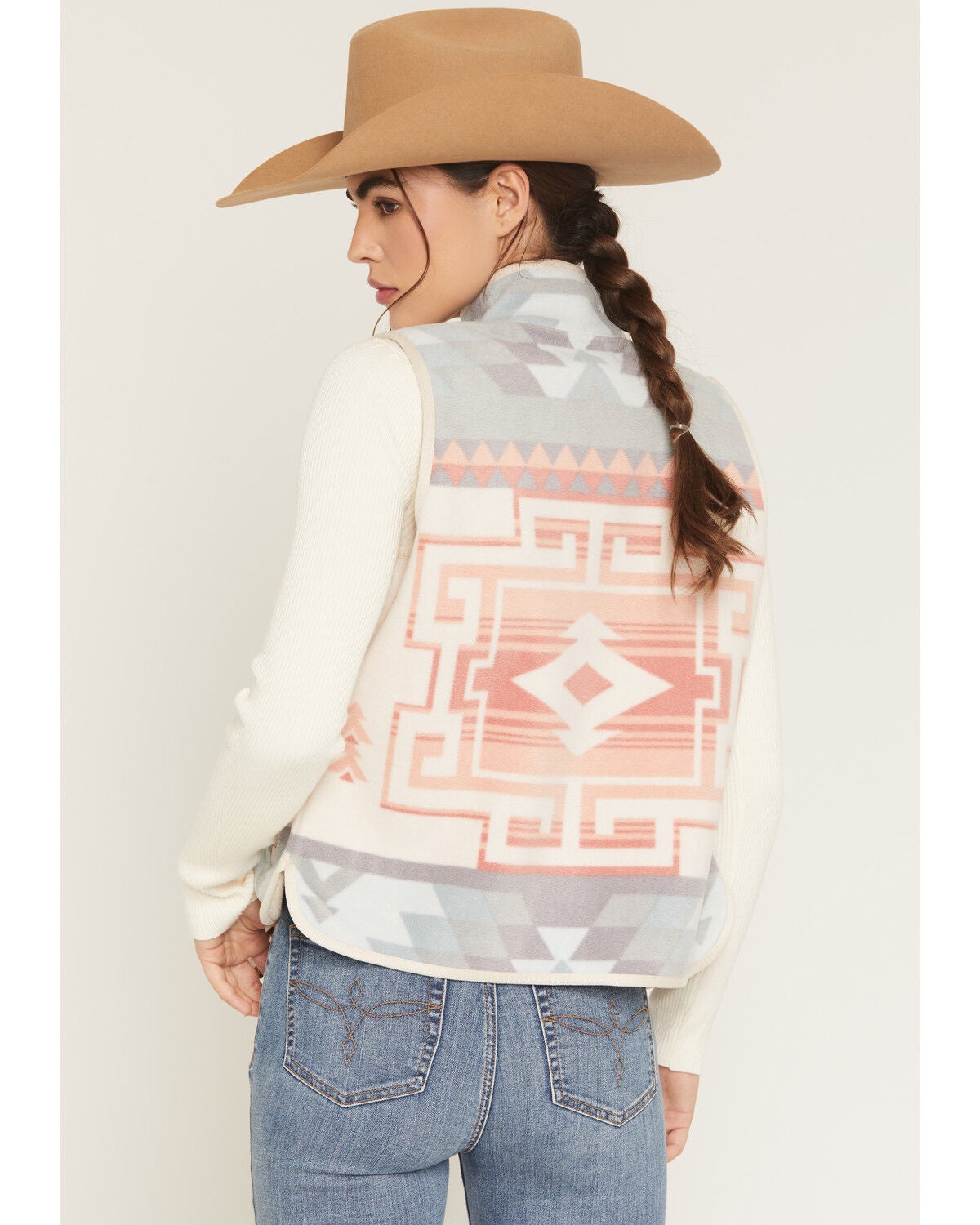 Image #4 - Shyanne Women's Fleece Bonded Vest, Oatmeal, hi-res