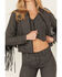 Image #3 - Idyllwind Women's Annex Herringbone Fringe Jacket, Black, hi-res