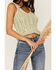 Image #3 - Shyanne Women's Sweater Knit Tank, Seafoam, hi-res