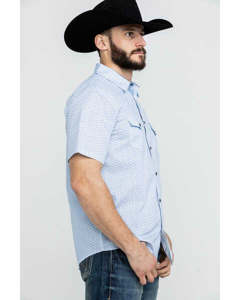 Image #3 - Cody James Men's Arrow Dot Geo Print Short Sleeve Western Shirt , , hi-res