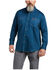Image #1 - Ariat Men's FR Solid Long Sleeve Button Down Work Shirt - Tall, Teal, hi-res