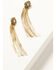 Image #1 - Wonderwest Women's Irina Fringe Earrings , Gold, hi-res