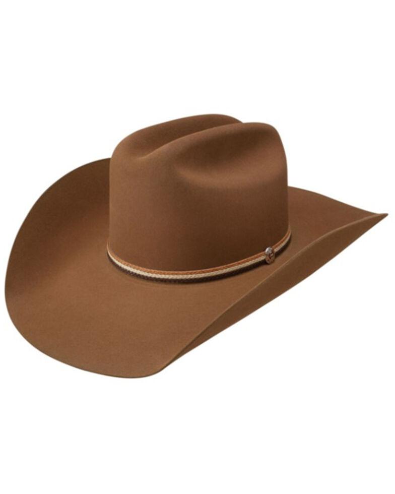 Stetson Men's Chestnut 6X Hobbs Wool Felt Western Hat , Brown, hi-res