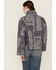 Image #4 - En Creme Women's Quilted Patchwork Zip Jacket, Grey, hi-res