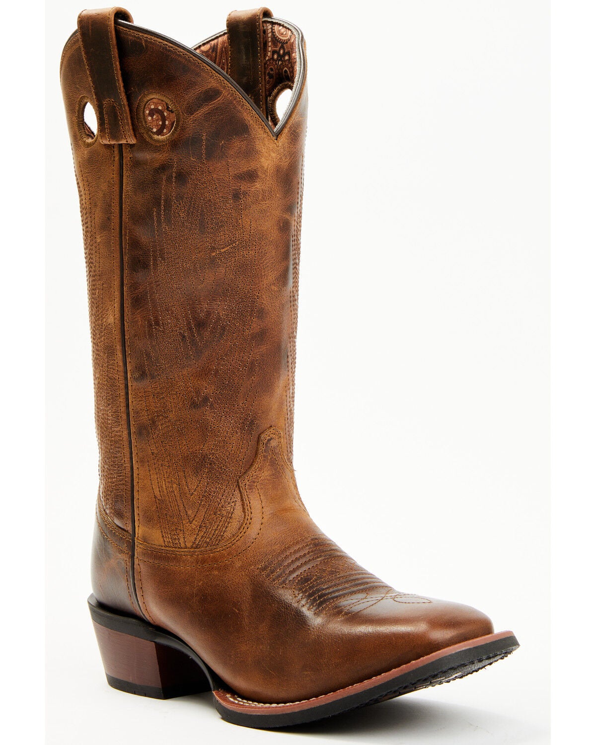 Laredo Women's Sable Rom Performance Western Boots - Broad Square Toe, Tan, hi-res