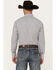 Image #4 - Wrangler Men's Striped Print Long Sleeve Snap Stretch Western Print, Charcoal, hi-res
