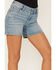 Image #2 - Wrangler Retro Women's Light Wash Mid Fold Shorts, Blue, hi-res