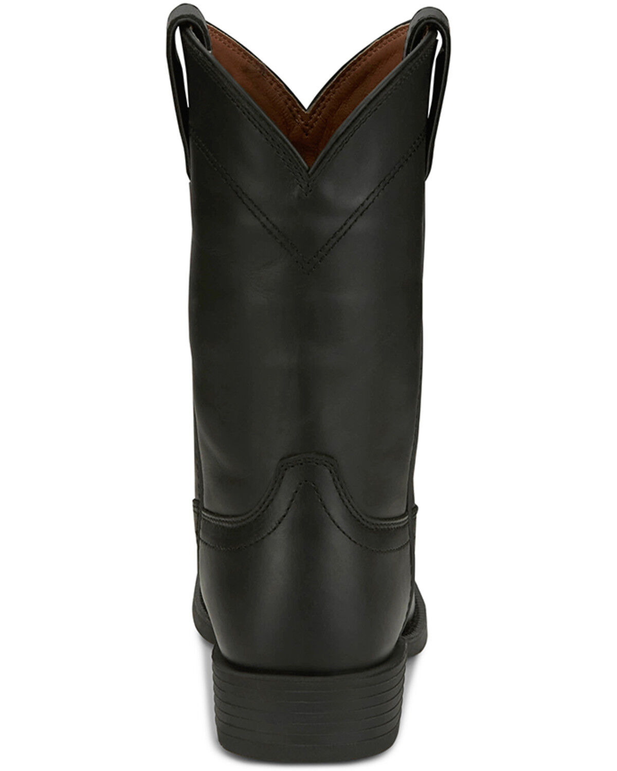 Image #5 - Justin Women's Stampede Western Boots - Round Toe, Black, hi-res
