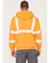 Image #4 - Carhartt Men's Hi-Vis Brite Orange Loose Fit Thermal Full-Zip Hooded Work Sweatshirt , Bright Orange, hi-res