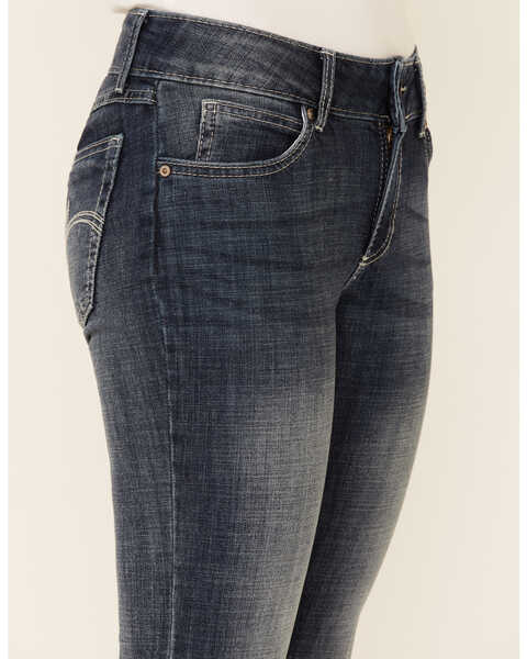 Image #5 - Wrangler Women's Medium Wash Straight Leg Jeans, Med Blue, hi-res
