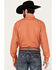 Image #4 - Resistol Men's Diamond Hat Print Long Sleeve Pearl Snap Western Shirt, Coral, hi-res