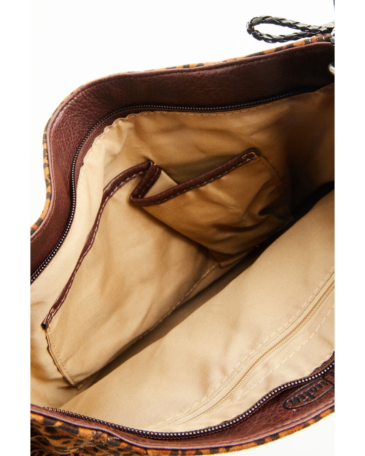 Image #4 - Justin Women's Leopard Print Crossbody Shoulder Bag, Brown, hi-res