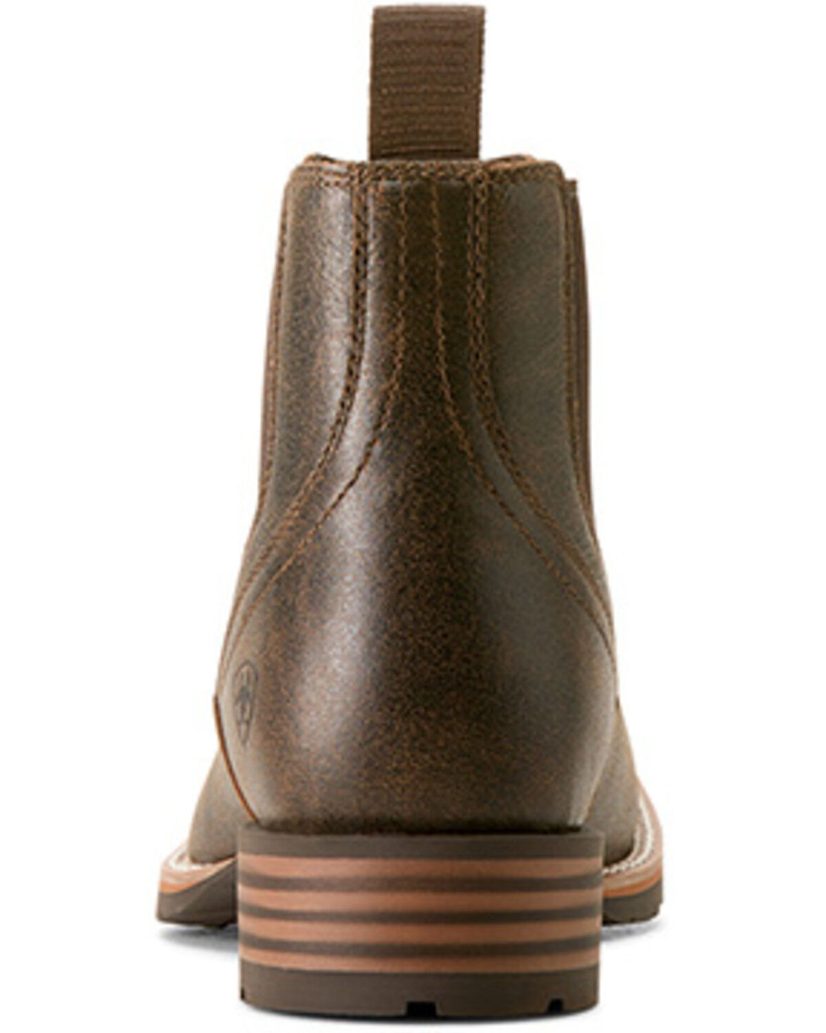 Image #3 - Ariat Men's Hybrid Low Boy Chelsea Boots - Broad Square Toe, Brown, hi-res