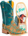Image #1 - Tin Haul Women's Wild and Free Western Boots - Broad Square Toe, Tan, hi-res