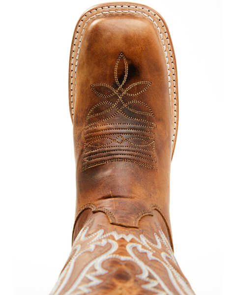Image #6 - Justin Women's Peyton Western Boots - Broad Square Toe , Brown, hi-res