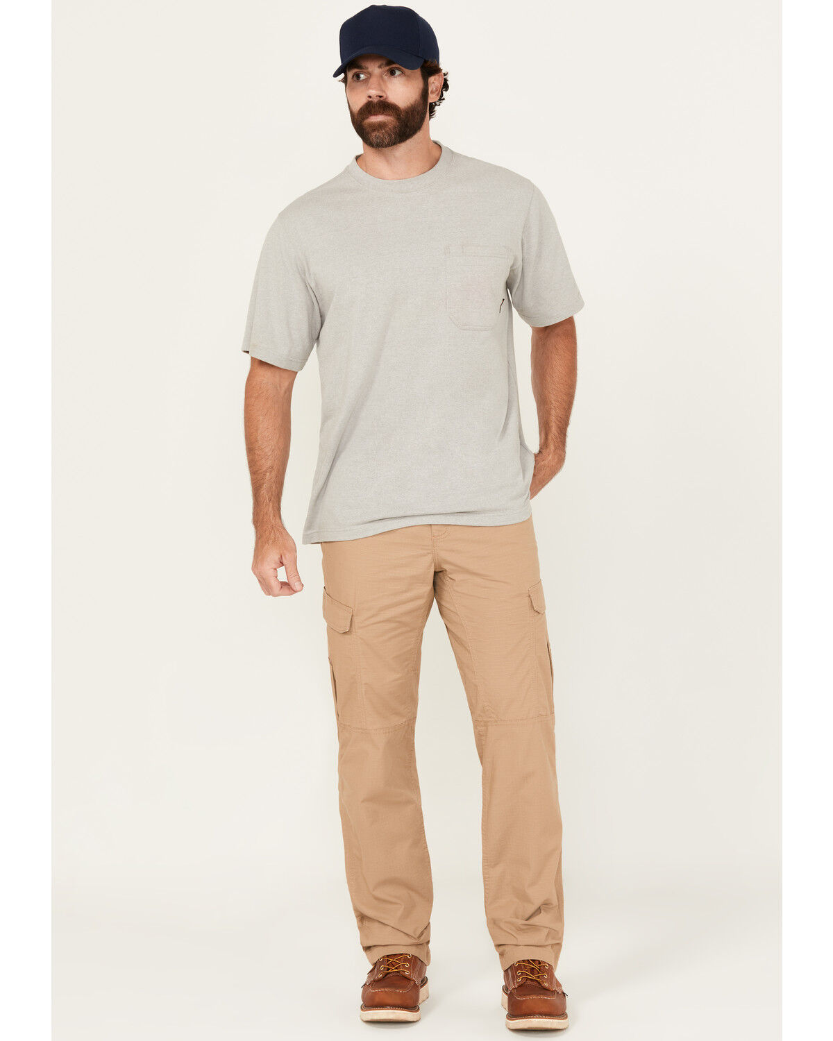 Image #1 - Carhartt Men's M-Force Broxton Cargo Work Pants, Beige/khaki, hi-res