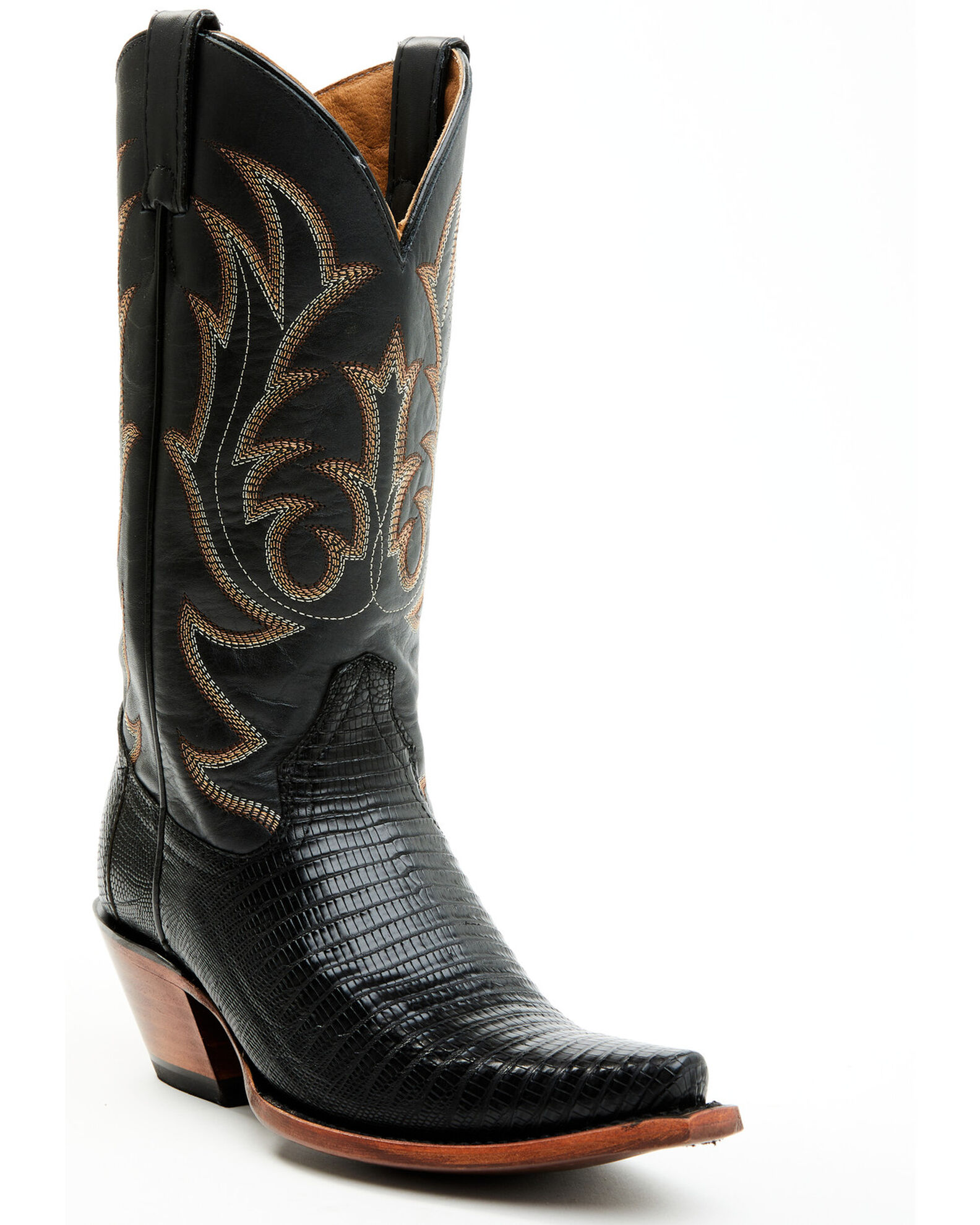 Shyanne Women s Ebonie Exotic Lizard Western Boots Snip Toe Sheplers