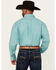 Image #4 - George Strait by Wrangler Men's Solid Long Sleeve Button-Down Stretch Western Shirt, Turquoise, hi-res