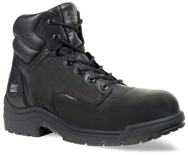 Timberland PRO Men's TITAN 6" Work Boots - Composite Toe , Black, hi-res