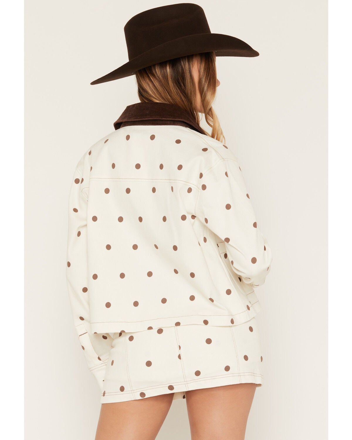 Image #4 - Cleo + Wolf Women's Polka Dot Shacket, Ivory, hi-res