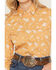 Image #3 - Wrangler Retro Women's Boot Barn Exclusive Rider Long Sleeve Snap Western Shirt, Mustard, hi-res