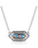 Image #1 - Montana Silversmiths Women's Miner's Cobalt Turquoise Necklace, Silver, hi-res