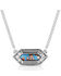 Montana Silversmiths Women's Miner's Cobalt Turquoise Necklace, Silver, hi-res