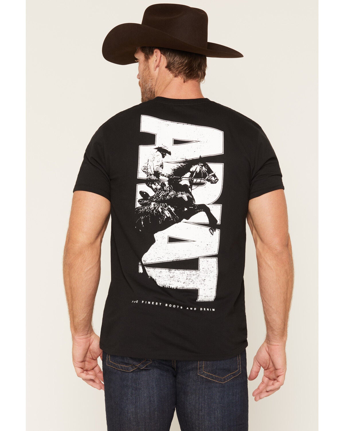 Ariat Men's Silo Charge Short Sleeve Graphic T-Shirt, Black, hi-res