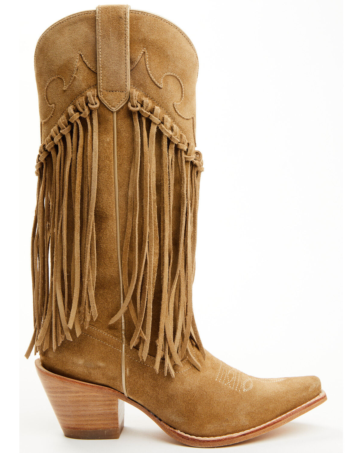 Image #2 - Idyllwind Women's Sterling Fringe Tall Western Boots - Snip Toe, Tan, hi-res