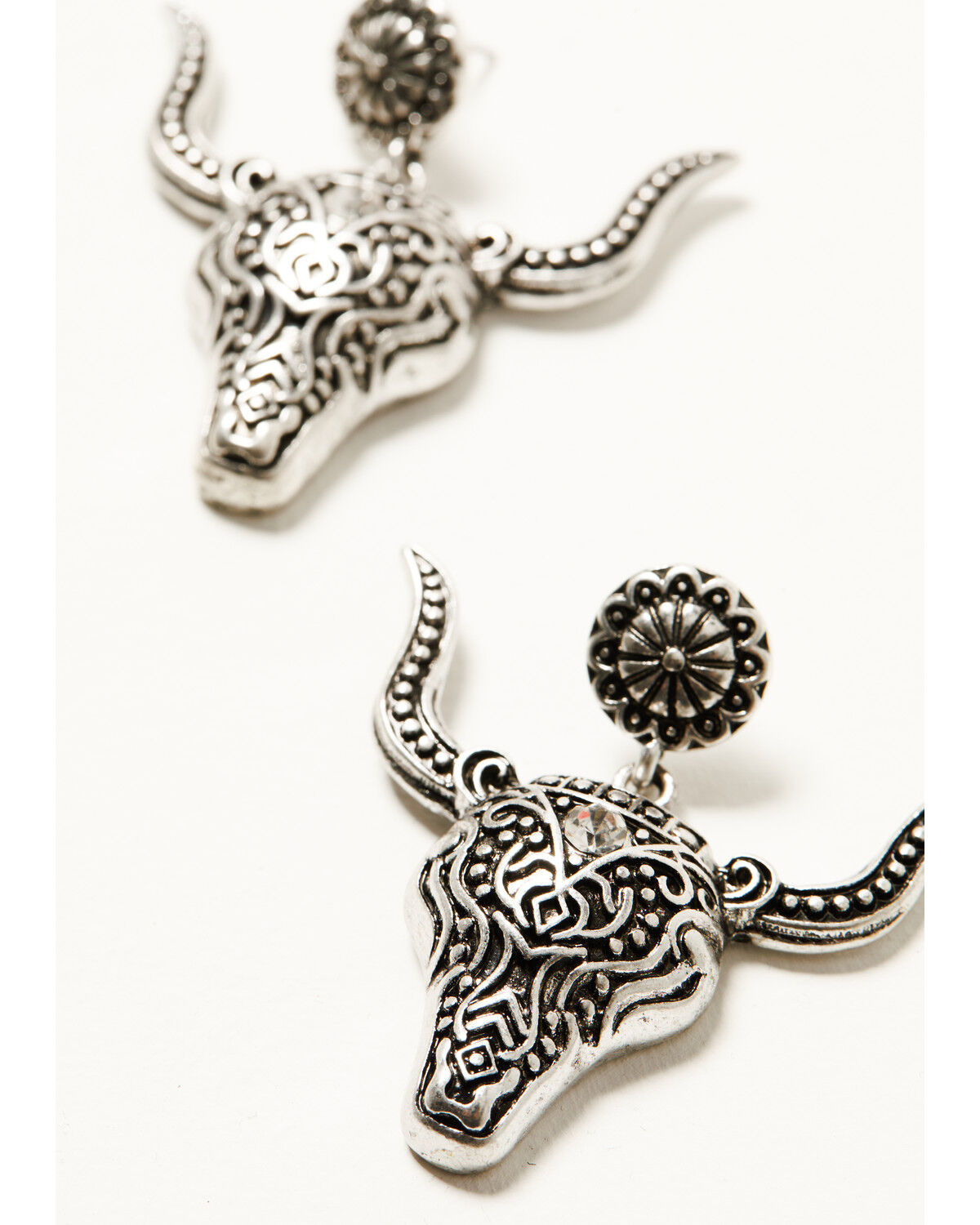 Image #2 - Shyanne Women's Sierra Winter Longhorn Earrings, Multi, hi-res