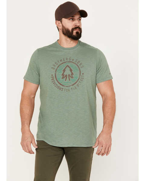 Brothers and Sons Men's Tree Circle Short Sleeve Graphic T-Shirt, Sage, hi-res