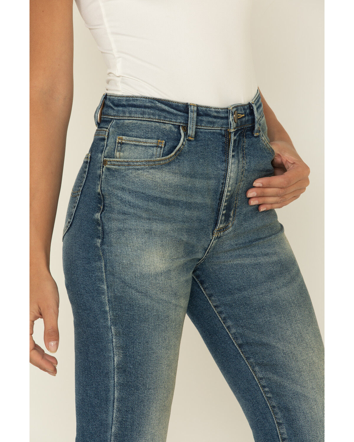 Image #3 - Lee Women's Distance High Rise Flare Jeans, Blue, hi-res