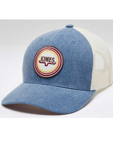Kimes Ranch Men's Super Sonic Logo Patch Mesh-Back Ball Cap, Blue, hi-res