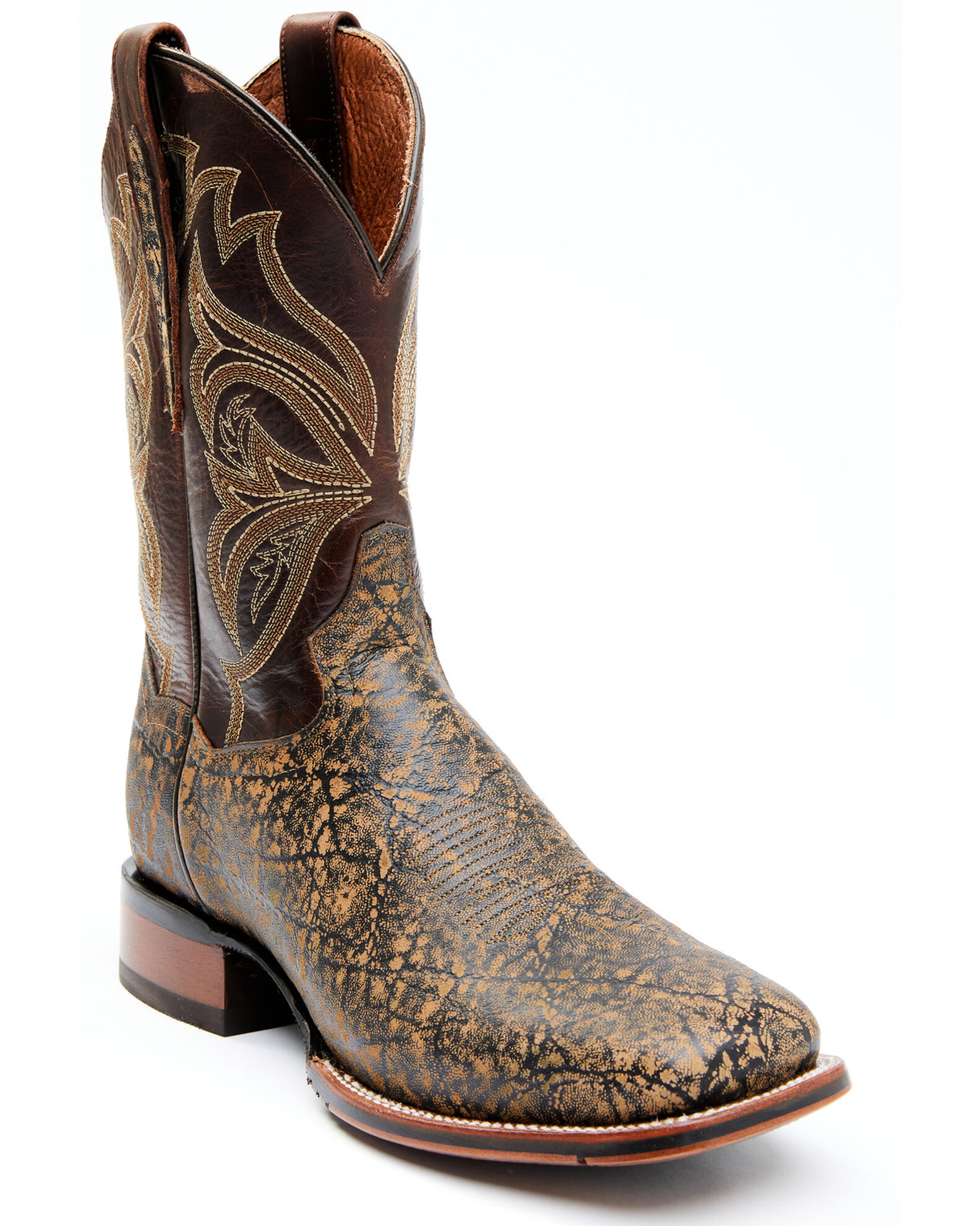 Dan Post Men s Elephant Print Western Performance Boots Broad Square Toe Sheplers