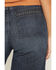 Image #4 - Ariat Women's Dark Wash Ultra High Rise Jill Wide Leg Stretch Denim Jeans, Dark Wash, hi-res