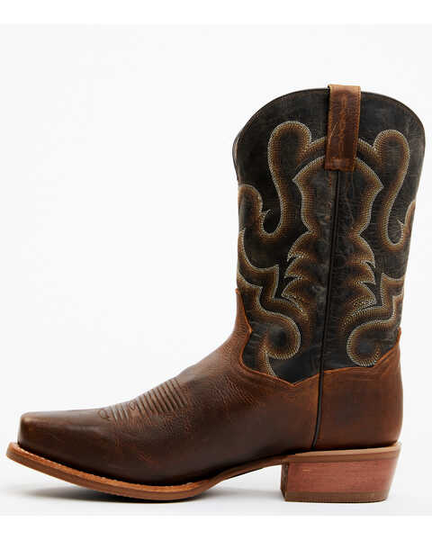 Image #3 - Dan Post Men's Saddle Richland Western Boot - Square Toe, Brown, hi-res
