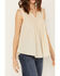 Image #3 - Molly Bracken Women's Crochet Sleeveless Peasant Top, Ivory, hi-res