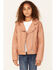 Image #1 - Urban Republic Girls' Faux Leather Zip-Front Jacket , , hi-res